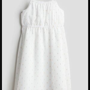 H&M Ivory and Gold Formal Kids Dress